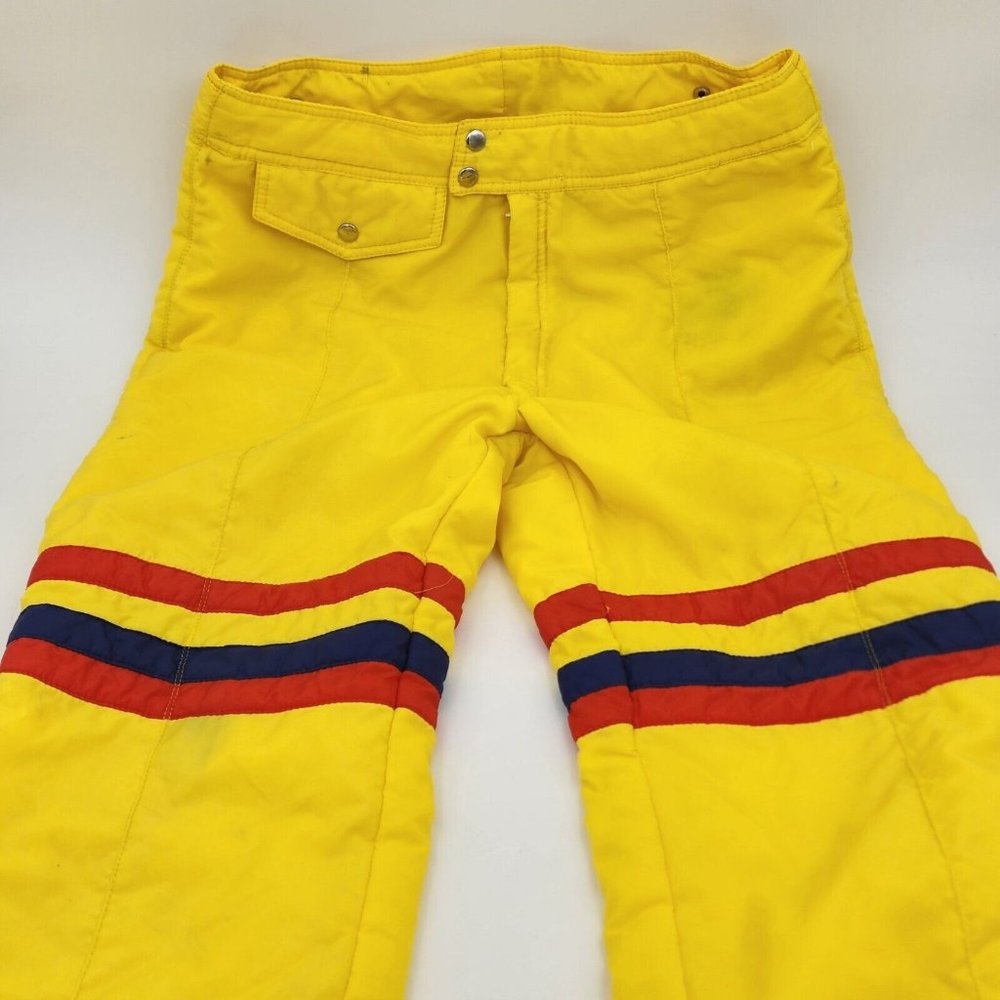 Vintage Snuggler Yellow Ski Pant - Awesome!